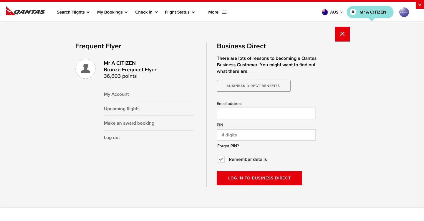 Qantas project image